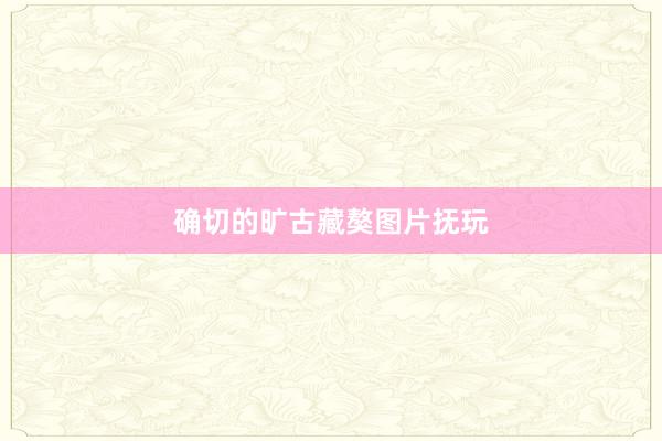 确切的旷古藏獒图片抚玩