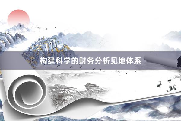 构建科学的财务分析见地体系